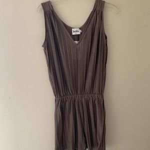 Pleated romper